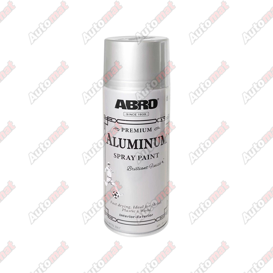 Краска-спрей акриловая ABRO (ALUMINUM PREMIUM)